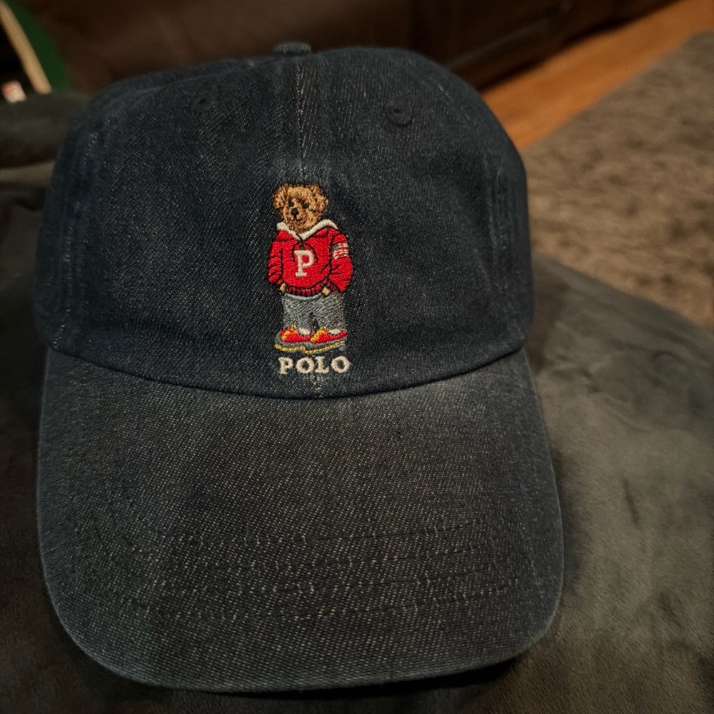 Ralph Lauren Dark Blue Cap with Bear Logo